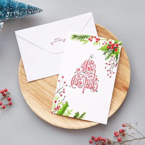 50 sheets/lot white Double-sided blank Dutch cardboard envelope postcard watercolor letter paper card hand-painted greeting card