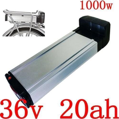 36V 500W 1000W Rear Rack Lithium Battery Pack 36V 10AH 12.5AH 13AH 14.5AH 15AH 17AH 18AH 20AH Electric Bicycle Battery Free Tax