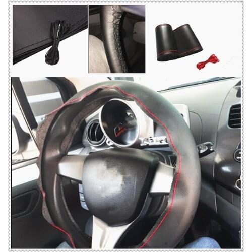 Auto parts steering wheel cover DIY38 cm fiber hand sewing for Renault Megane Kadjar EZ-GO Captur Arkana Zoe