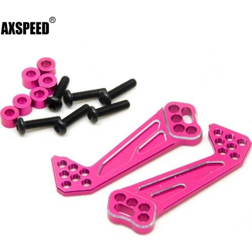 AXSPEED Metal Aluminum Pink Front Single Damper Mixing Mounting Plate Set for 1/10 Sakura D4 RC Drifting Car Modification Parts
