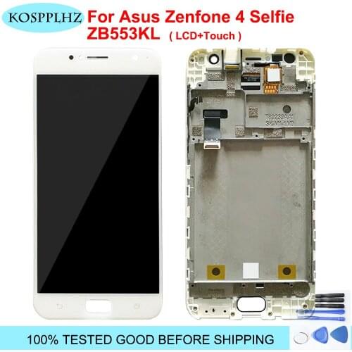 For Asus Zenfone 4 Selfie ZB553KL X00LD X00LDA LCD Display + Touch Screen Digitizer Assembly 5.5" Replacement with frame