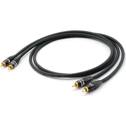Hifi audio OFC low-noise RCA cable hifi RCA to RCA interconnect cable RCA plug cable