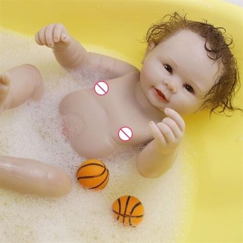 50CM Handmade Lifelike Boneca Reborn Baby Doll Full Silicone Doll Reborn Doll For Boy Toy Silicone Playmate Photography Props