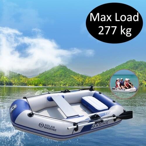 2 Person 200cm PVC Inflatable Rowing Fishing Boat Kayak Canoe Drifting Raft Dinghy Hovercraft Sailboat Surfing Sailing Ship B