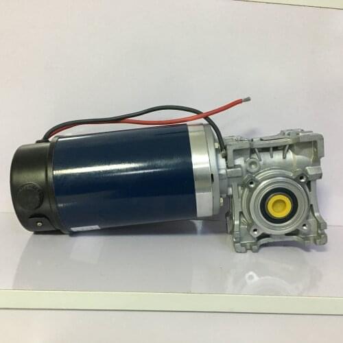 Factory wholesale 110mm 12V 24V 48V 230W 400W 700W electric right angle dc worm gear reduction motor with encoder