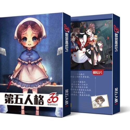 10 boxes/lot Anime Identity V lomo postcard toy cartoon small card 30pcs pictures postcard box toy gift