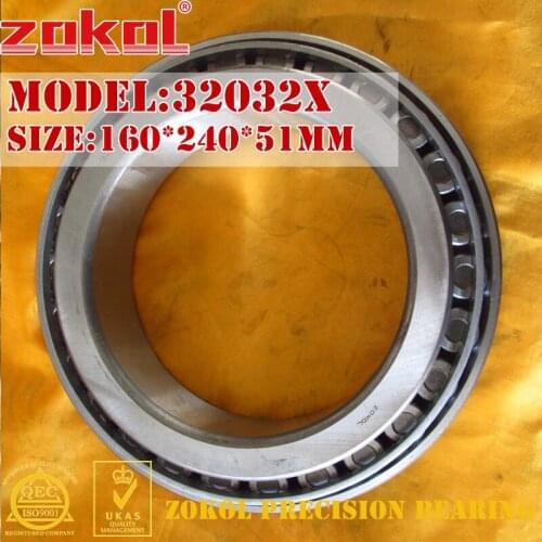 ZOKOL bearing 32032X 2007132E Tapered Roller Bearing 160*240*51mm