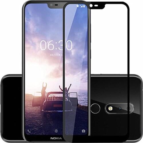 Full Coverage Screen Protectors For Nokia 6.1 Plus Scratch Proof Protective Film Tempered Glass For Nokia 6.1 Plus