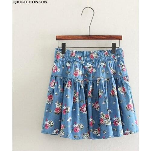 Qiukichonson Denim Skirts For Women