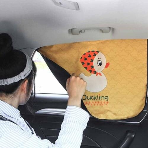 Car sunshade Curtain In The Car Window Sunshade Cover Cartoon Universal Side Window Sunshade UV Protection For Kid Baby Children