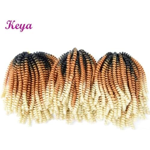 Spring Twist Crochet Braiding Hair 110g/pack Fluffy Twists Crochet Braid Synthetic Hair Extensions For Black Women