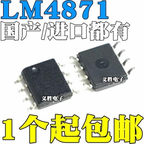 10 pçs/lote LM4871 LM4871M LM4871MX LM4871T SOP8