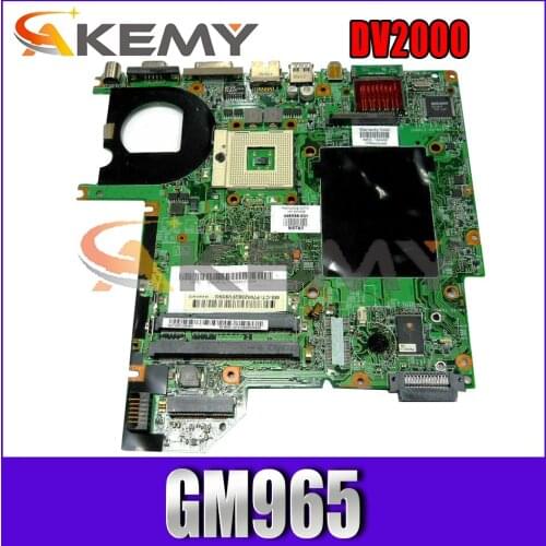 460716-001 460716-501 For HP Pavilion DV2000 Laptop motherboard 06228-5 GM965 G88-830-A2 DDR2 Mainboard