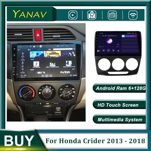 128G Android 2 Din Car Radio GPS Navigation For Honda Crider 2013 - 2018 Car Audio Stereo Receiver Multimedia System MP3 Player