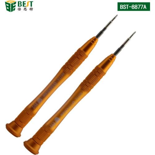 BST-8877A Screwdrivers 1.5mm Cross Head Phillips 0.8mm Star Pentalobe Screwdriver for Phones Repair Opening Tool Screwdriver