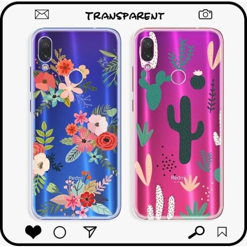 For Xiaomi Redmi Note 7 Case Clear Phone Cover For Redmi Note 7 Pro Transparent Shockproof Case For Redmi Note 7 7Pro Soft Coque