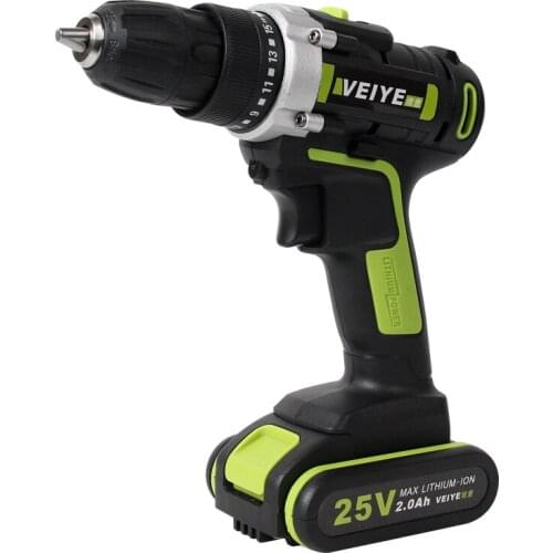 Electric Screwdriver Cordless Drill Wireless Power Driver 25V Lithium Battery Drill Rechargeable Screwdriver V-107