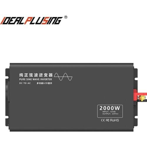 CE certificate 2000w 12v 24v 48v 60v 72v 84V to 100v 110v 120v220v 230v 240v dc to ac pure sine wave inverter with lcd display