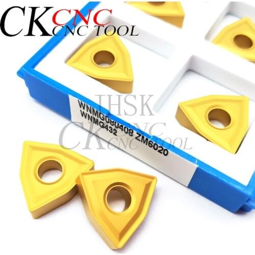 Carbide Inserts WNMG080408 ZM6020 External Turning Tools metal tool lathe cutter blade WNMG080408 tungsten carbide cnc insert