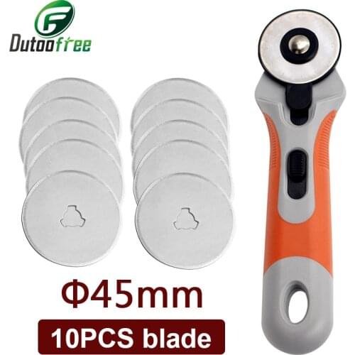 Wheel Knife Rotary Cutter With 45mm Circular Cut Blade Accessory for DIY Leather Paper Fabric Cutting Tool Tailor Supplies