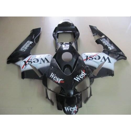 Injection molding ABS motorcycle fairing kit for Honda CBR600RR 03 04 white black West fairings set CBR600 RR 2003 2004 CF25