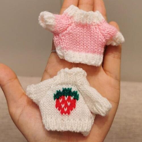 Doll Clothes Plush Pendant Sweater Christmas Clothes Pendant Doll Clothes Pig Sister Head Body Accessories Suitable 10cm Pendant