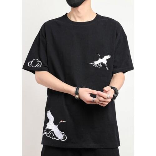 5XL Summer Men Yoga Shirt Linen Short Sleeve Embroidery Loose Sport Shirt Yoga Jogger Running Athletic Leisure Shirt Sportswear