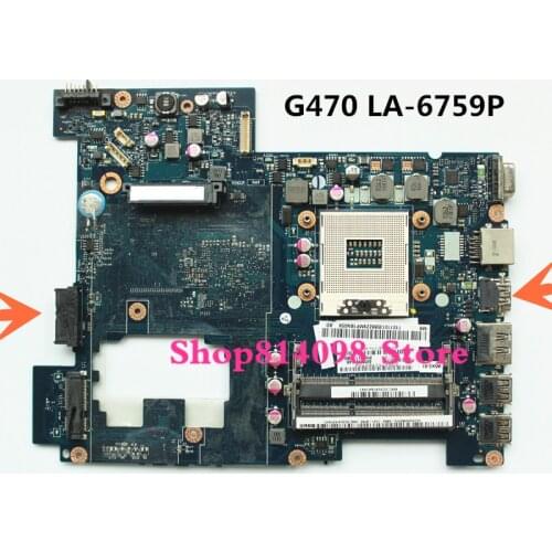 KEFU PIWG1 UB6 LA-6759P Laptop Motherboard Fit For LenoVo G470 Notebook PC Free Shipping