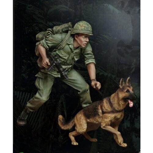 1:35 resin model soldier Vietnam War US troops need manual painting model assembly kit Xd114