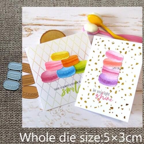 New Design Craft Metal stencil mold Cutting Dies Macaron desserts decoration scrapbook die cuts Album Paper Card Craft Embossing