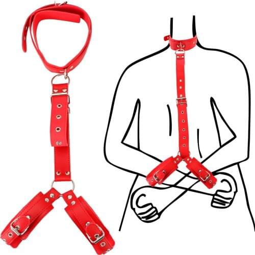 OLO Neck Collar for Couples Women Adjustable Erotic Sex Toys SM Products Slave Sex Accessories Sexy Bondage Handcuffs