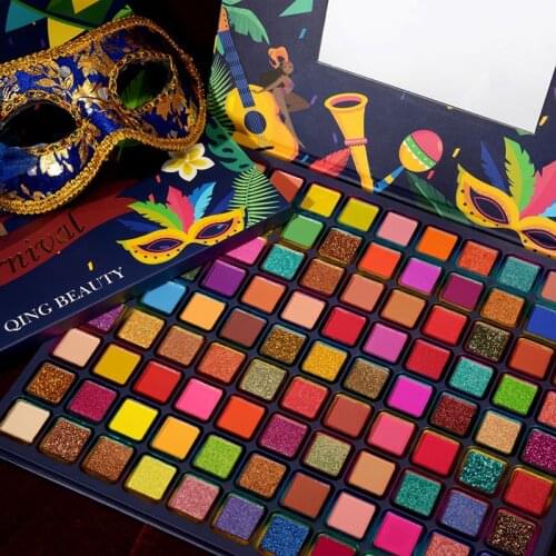 99 Colors Eyeshadow Palette Holographic Shiny Matte Glitter Pigment Eye Shadow Pallete Metallic Diamond Makeup Palette