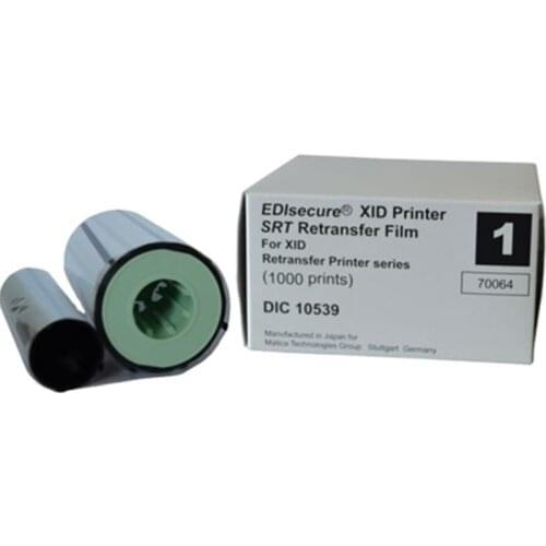 DIC10539 Retransfer Film Ribbon For XID8100 Card Printer 1000 Prints 1 Roll