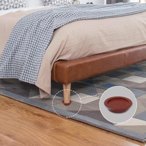 20pcs/set Bed Furniture Risers Lifts Solid Natural Wood Riser for Bed, Table, Sofa, Chair Risers with Non-Slip Recessed Hole