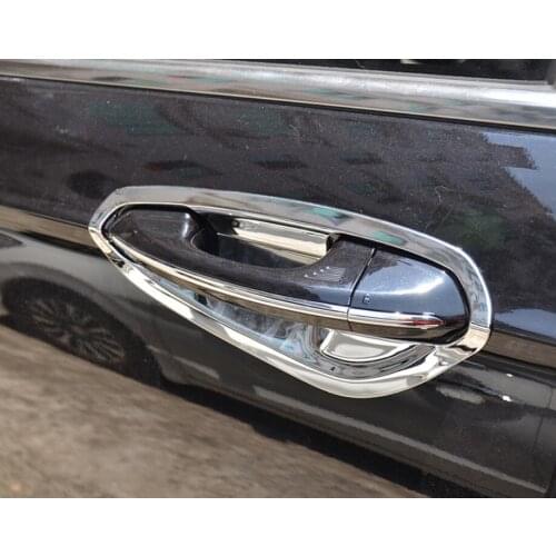 Fit For Ford Fusion Mondeo Chrome Door Handle Cover + Bowl Insert Trim Garnish Cup Molding Overlay 2in1 2013 2014 2015 2016 2017