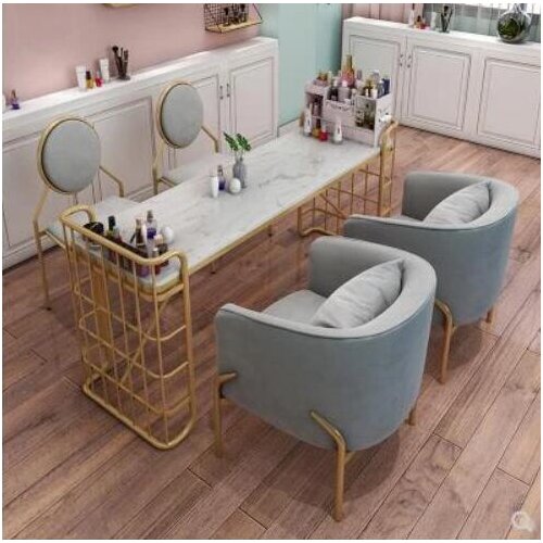 Nordic ins net red nail chair back nail table chair milk tea shop coffee shop leisure sofa chair stool
