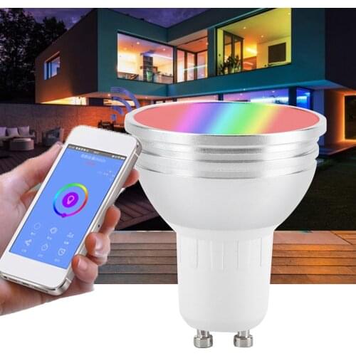 Led Gu10 Gx53 E27 E26 Novel Three Line Stripe Light Cup Shell Wifi Intelligent Dimming And Color Matching Timing Remote Control