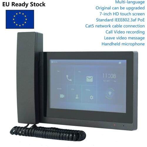 DH VTH5221E-H replace VTH1550CH 802.3af PoE 7inch Touch Indoor Monitor,IP doorbell monitor ,Handheld, Video Intercom monitor