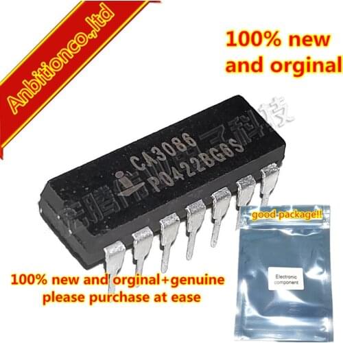 10pcs 100% new and orginal CA3086 CA3086E DIP14 in stock