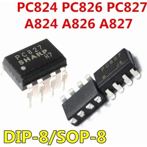 10pcs/lot PC827 SOP-8 LTV827 Photocoupler