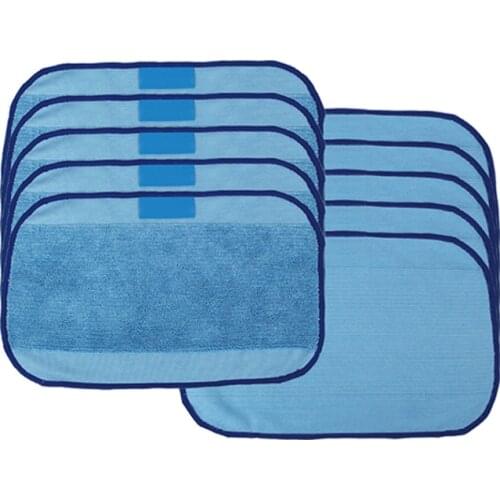 10pcs Wet Wiping Microfiber Cloths Compatible for irobot braava 321 380 320 380t Mint 5200c 5200 4200 4205 Robot Mopping
