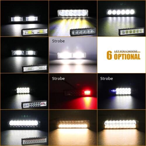 12-24V LED Headlights Car Motorcycle For Truck Boat Tractor Trailer Offroad Working Light LED Spot Work Light Strobe Police Lamp