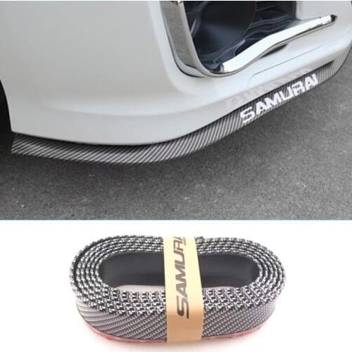 2.5m car bumper lip protector carbon fiber rubber strip for Honda CRV Accord Odeysey Crosstour FIT Jazz City Civic JADE Crider