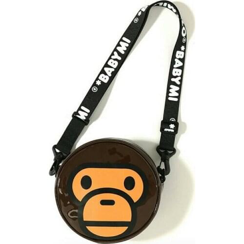 2020 Fashion Newly Kids Boy Girl Brown Little Monkey PV Shoulder Bag Shopping Bags Gifts Mini Purse