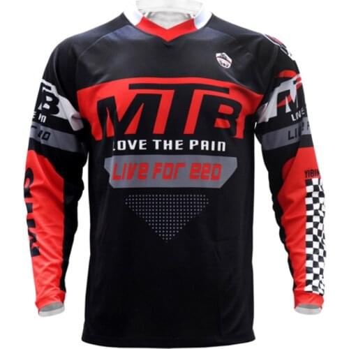 2021 Motocross Jersey MTB Downhill Mountain Jersey Enduro MX Cycling Jersey Mountain Bike Maillot Ciclismo Hombre Quick Drying