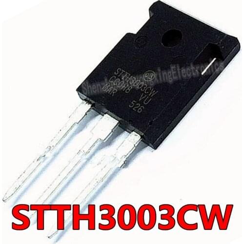 5PCS STTH3003CW STTH3003 TO-3P STTH3003C TO-247 New Original