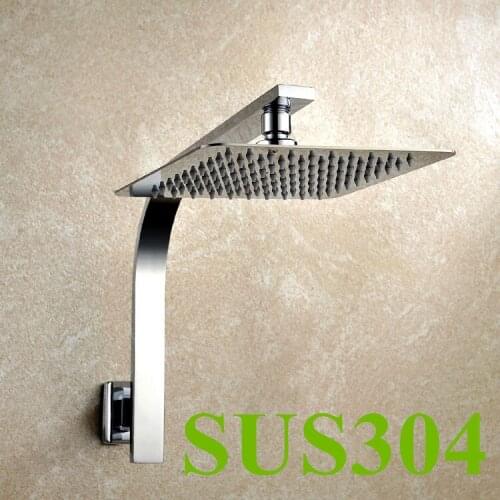 8 inch 20CM*20CM square stainless steel Ultra-thin head shower with arm top shower with shower pipe TH009-4