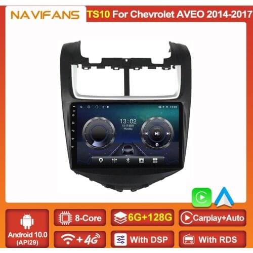 2 DIN Android 11 Car Multimedia Player 6G+128G For Chevrolet Aveo 2014 2015 2016 2017 GPS Navi Radio Auto Stereo Dsp Carplay SWC