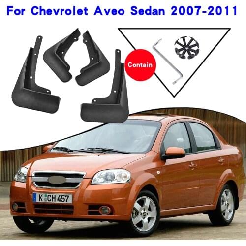 Car Accessories For Chevrolet Aveo T250 Sean Saloon 2007-2011 Mudguards Splash Guards Fender Mudflaps Car Fender Mud Flaps