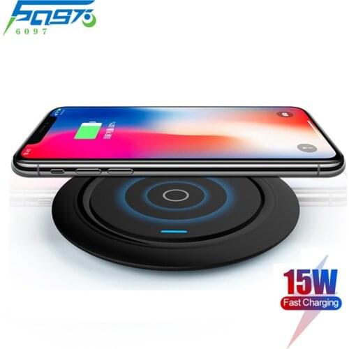 15W Mini Wireless Charger Qi Fast Charging Dock Station Phone Holder Portable Quick Charge Pad for iphone 12 11 pro max x xs xr
